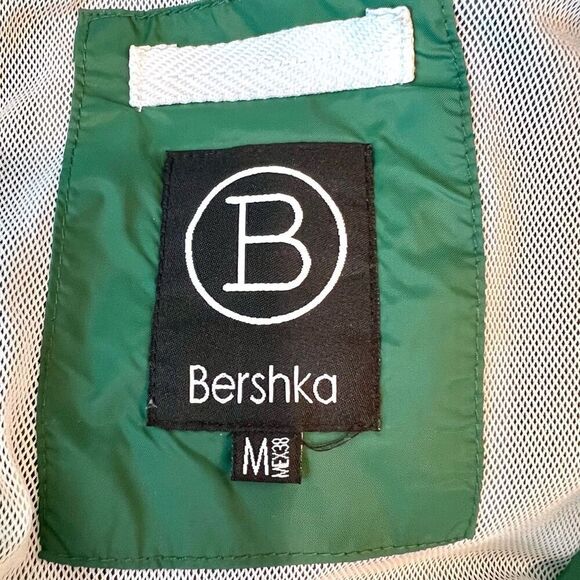 Breshka Women's Green Long Sleeve Full Zip Stand-Up Collar Windbreaker Medium - Picture 2 of 9